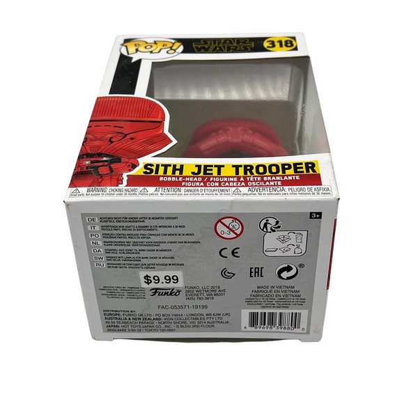 Funko Pop! Star Wars Sith Jet Trooper #318- NEW - Picture 9 of 9
